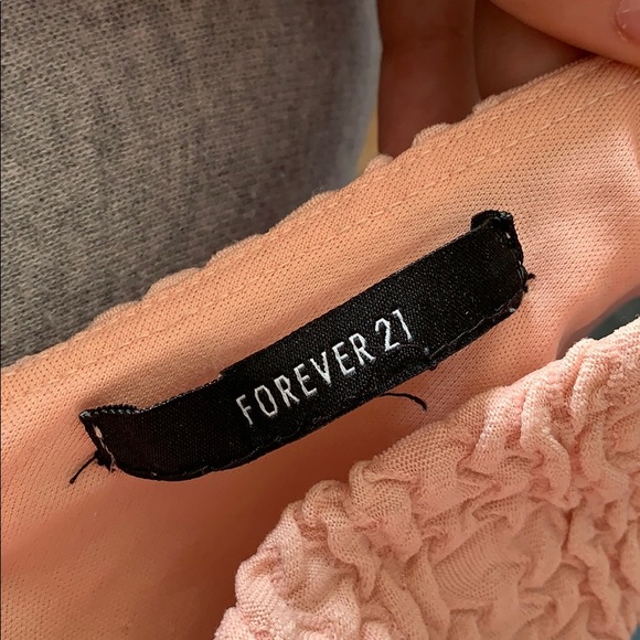 Light Pink Forever 21 Peplum Tank Top - Picture 4 of 4